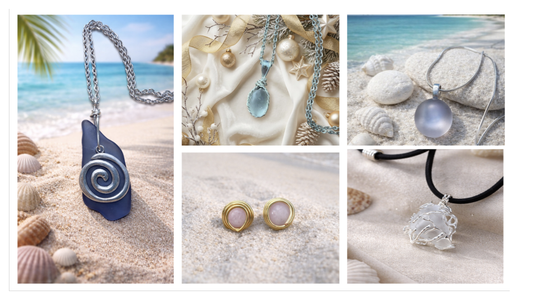 Different images of pieces of jewelry
