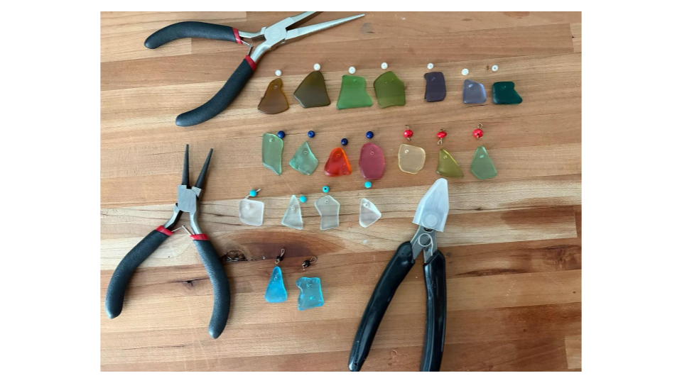 Sea glass and Tools