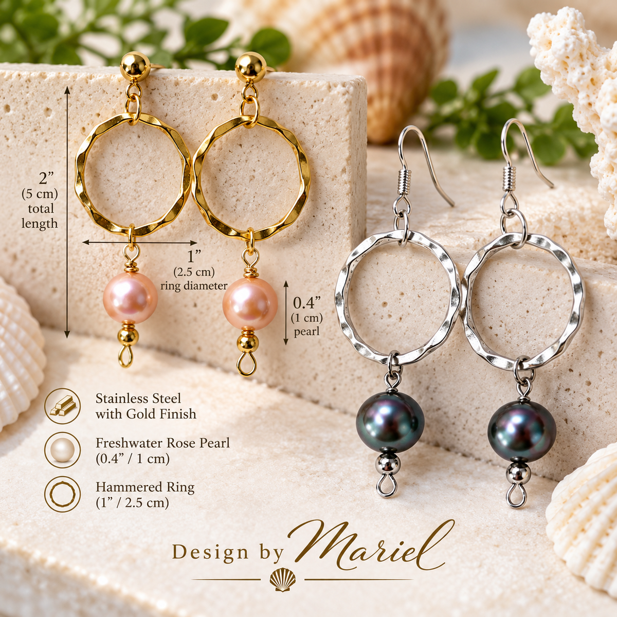 Modern hoops, luminous pearls, and a touch of artisan elegance