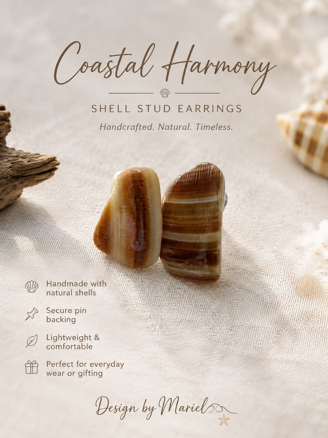 Coastal Shell Elegance Earrings
