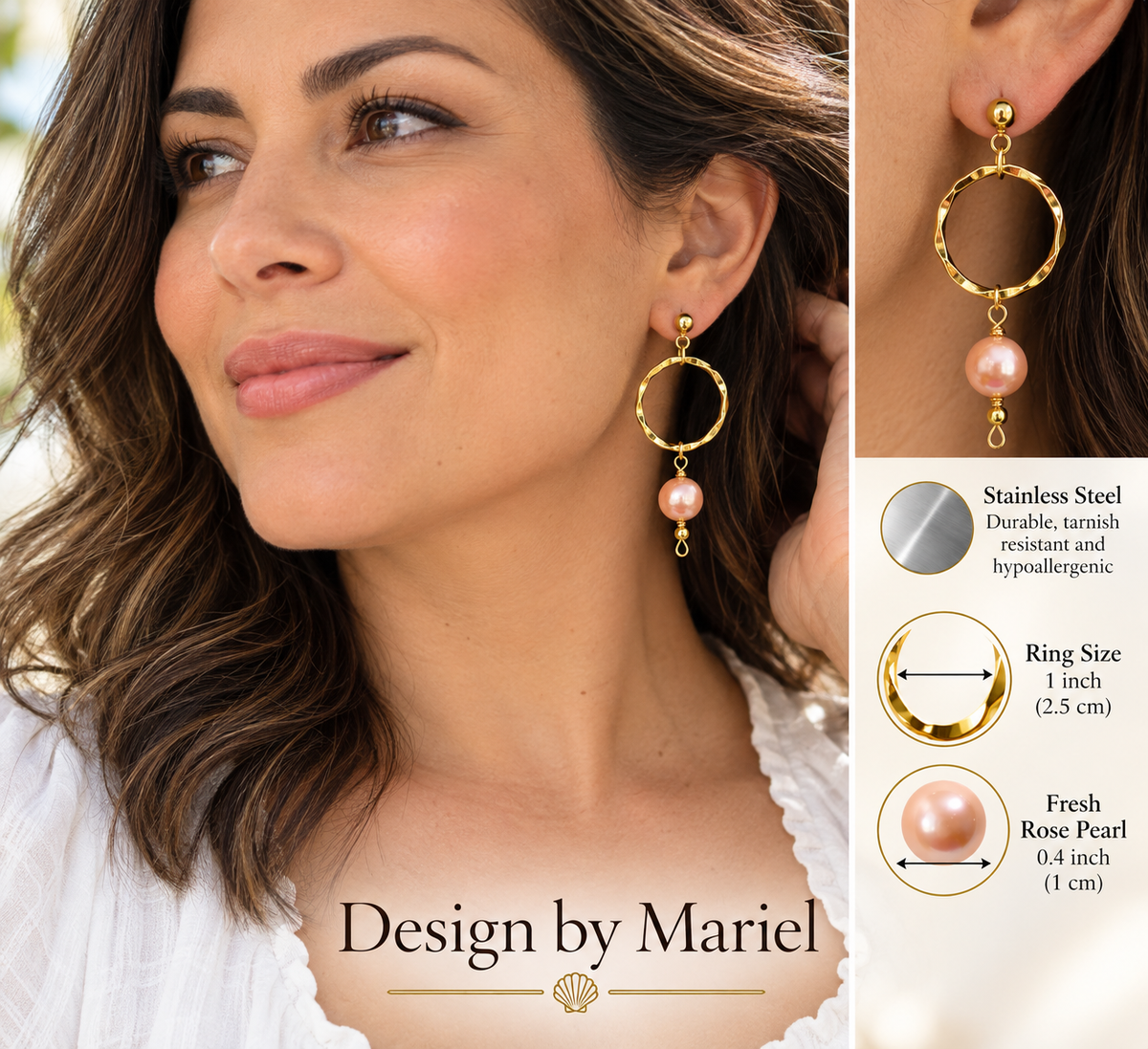 Modern hoops, luminous pearls, and a touch of artisan elegance