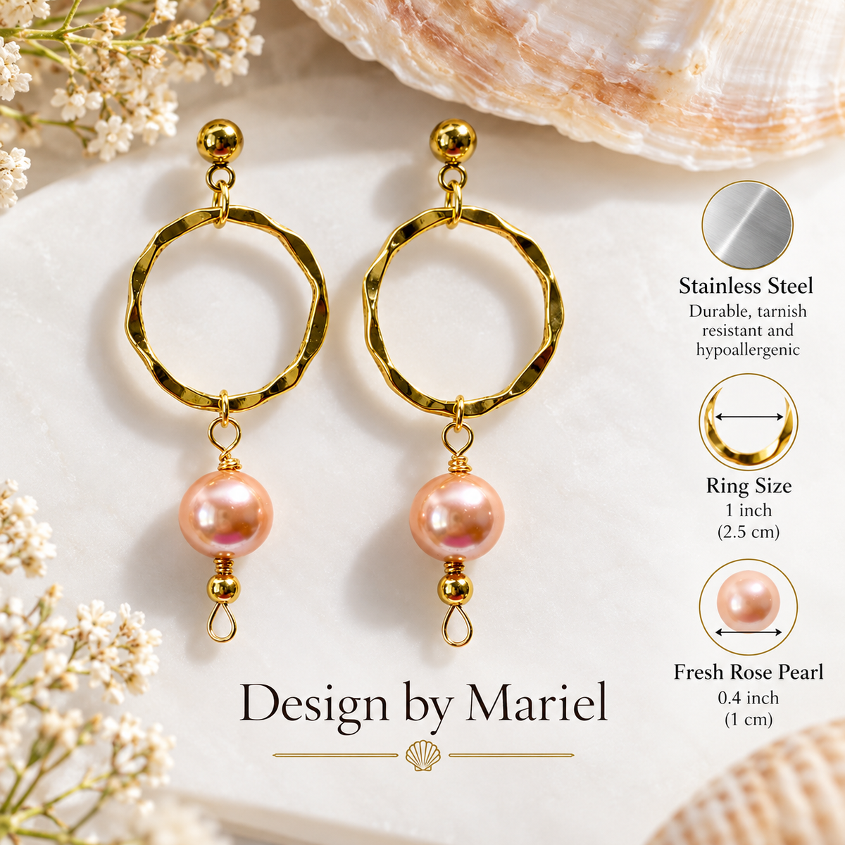 Modern hoops, luminous pearls, and a touch of artisan elegance