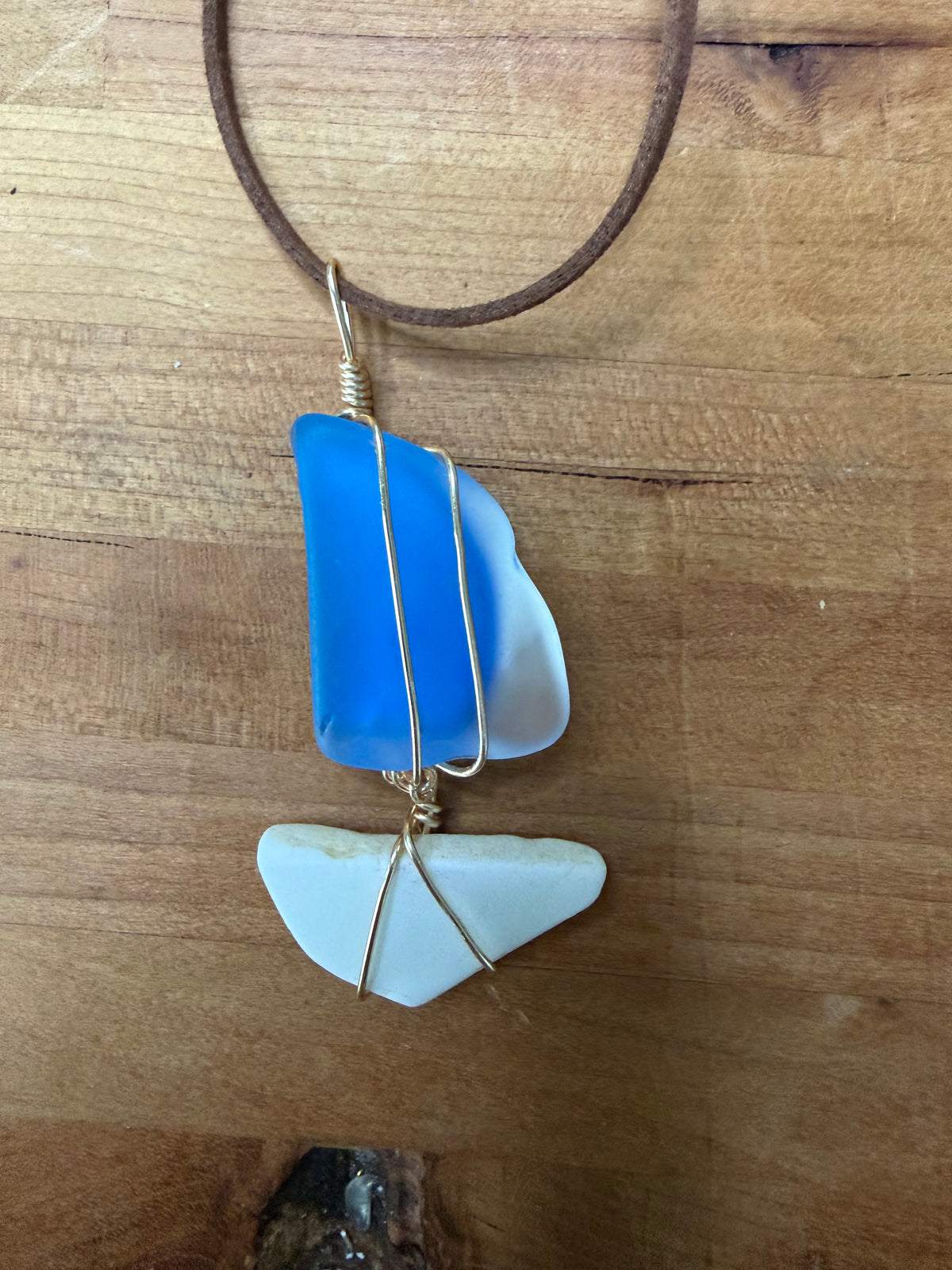 Sail Away Sea Glass Sailboat Necklace | Recycled Ocean Glass Pendant